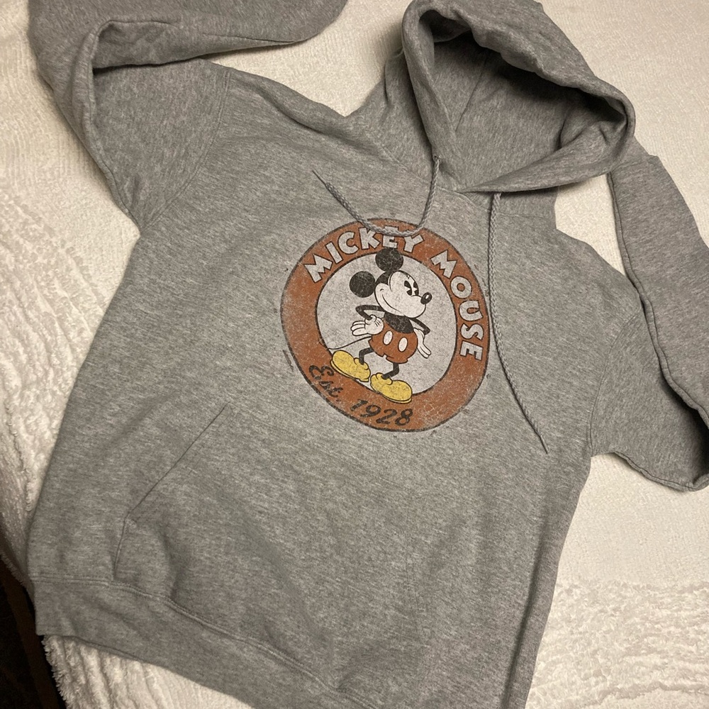 Mickey Mouse Hoody - Hooded Sweatshirt - Walt Disney Tag - Hanes size S